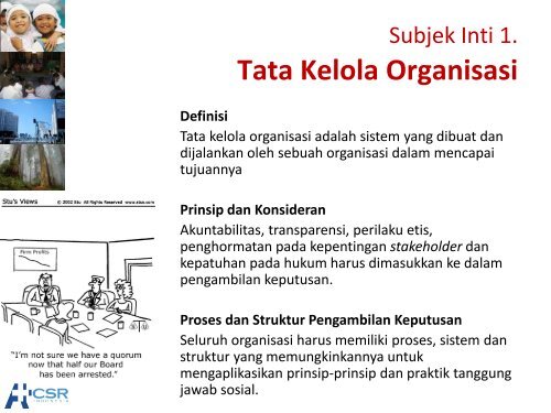 ISO 26000: 2010 Guidance on Social Responsibility - CSR Indonesia