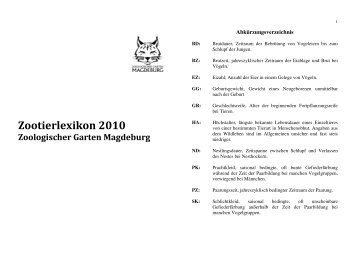 Download Zootierlexikon - Zoo Magdeburg