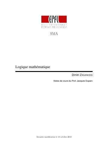 SMA Logique mathématique - Mathématiques