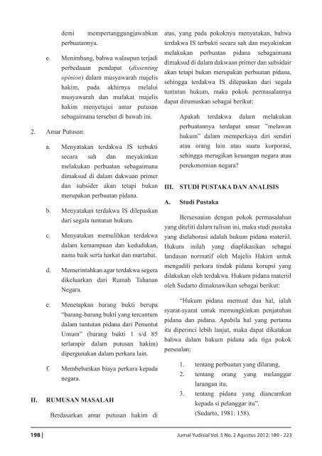 Jurnal Agustus 2012 - Komisi Yudisial