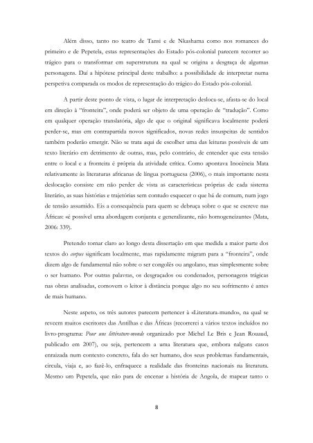 O Trágico do Estado Pós-colonial.pdf - Estudo Geral