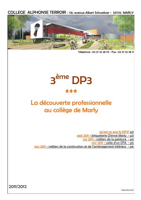 Découvrir la DP3 (cliquez) - Collège Alphonse Terroir