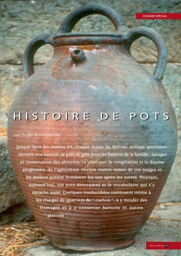 N° 11 : Histoire de pots - Vents du Morvan