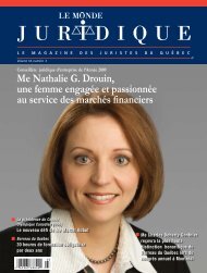 Le Monde Juridique - Le Réseau juridique du Québec