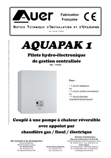 710102 - Notice AQUAPAK 1 - Auer