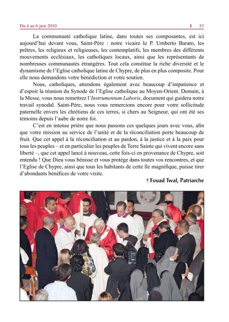 Le pape Benoît XVI à Chypre Le pape Benoît XVI à Chypre