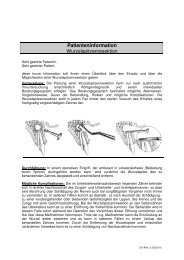 Merkblatt - Wurzelspitzenresektion - Zahnärztliche Tageskliniken Dr ...