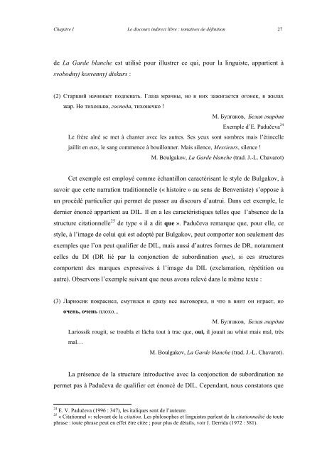 discours indirect libre - e-Sorbonne