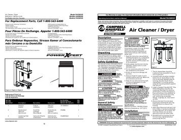 Air Cleaner / Dryer - eReplacementParts.com