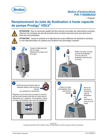 Remplacement du tube de fluidisation à haute capacité de pompe ...