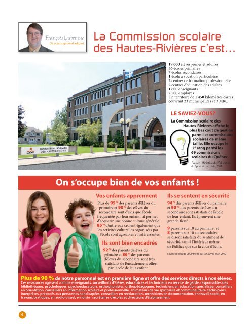 Numéro 6 - Septembre 2011 - Commission scolaire des Hautes ...