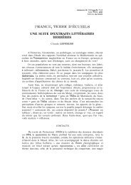 une suite d'extraits littéraires berbères - Annuaire de l'Afrique du Nord