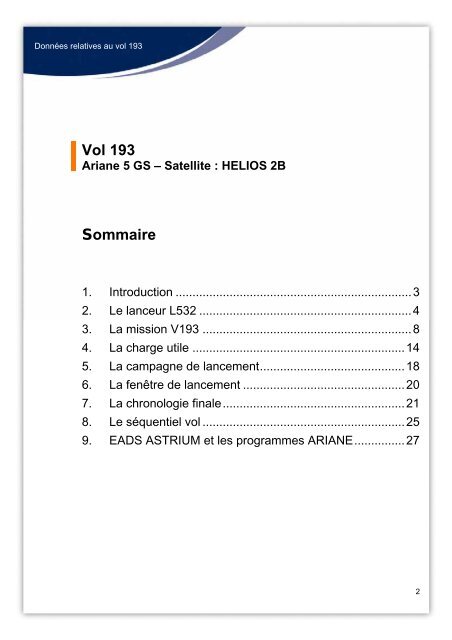 Dossier de vol_V193.pdf - Astrium - EADS