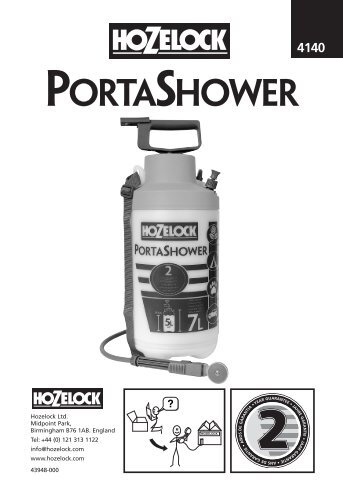 43948-000 Portashower Inst - Hozelock