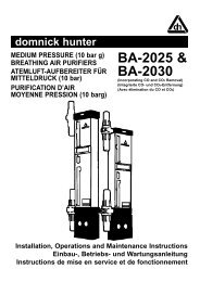 BA-2025 & BA-2030 - hb Tratamento de Ar comprimido