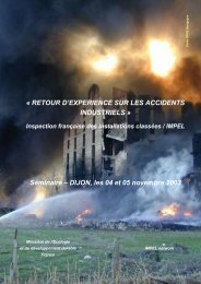 Retour d'experiences sur les accidents industriels - IMPEL