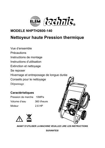 Nettoyeur haute Pression thermique