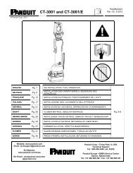 CT-3001 and CT-3001/E - Panduit