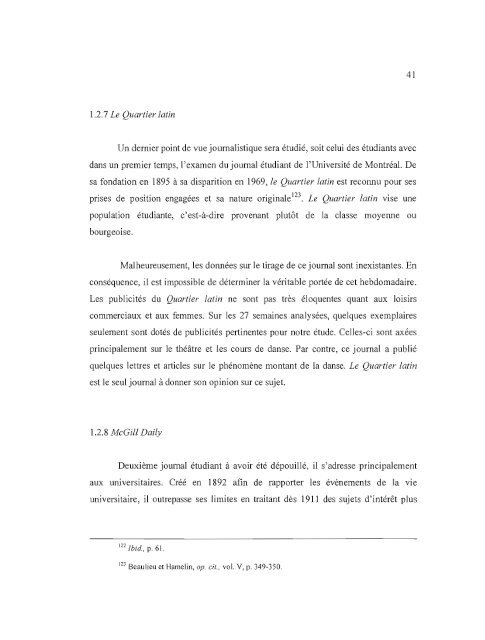 Jeunes femmes et loisirs commerciaux durant les années ... - Archipel