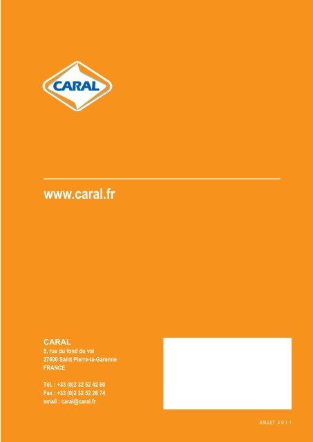 CATALOGUE MATERIEL 2011 - Caral