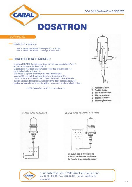 CATALOGUE MATERIEL 2011 - Caral