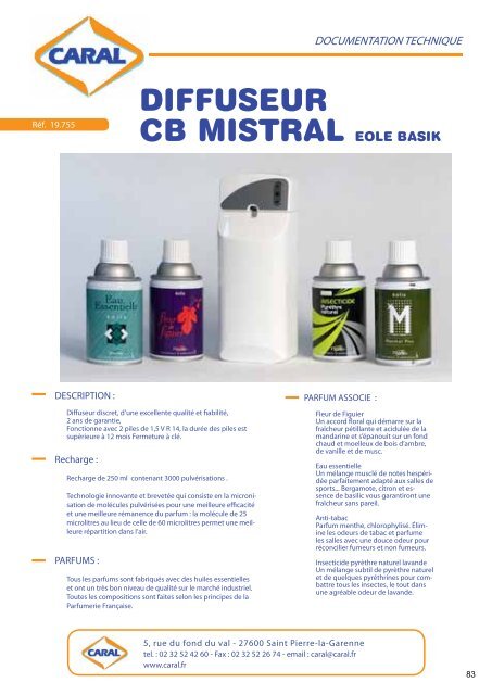 CATALOGUE MATERIEL 2011 - Caral