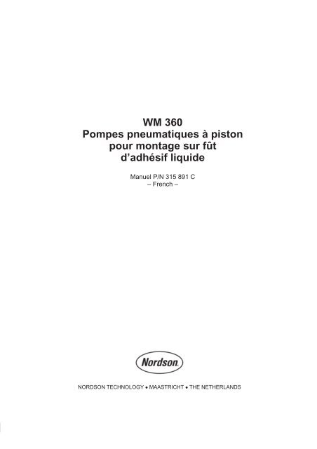 WM 360 Pompes pneumatiques à piston pour montage sur fût d ...