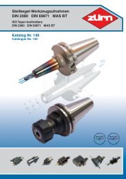 Steilkegel Katalog Nr. 146 Iso-Taper toolholders ... - Zuern-tools.de