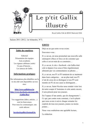 Le P'tit Gallix illustré N°3 - Beez