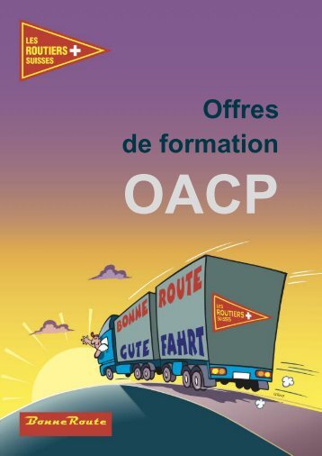 Brochure Cours OACP - routiers.ch