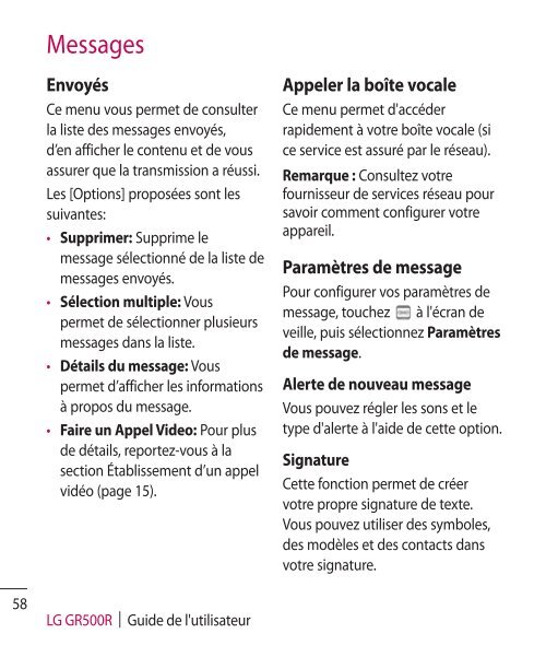 Guide d'utilisation - Sears Connect