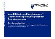 Energiekonzeptes Dr. Johannes Lambertz - Forum für ...