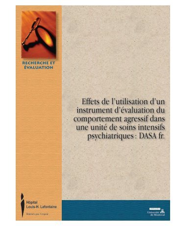 Rapport DASA final 27avril - Institut universitaire en santé mentale ...