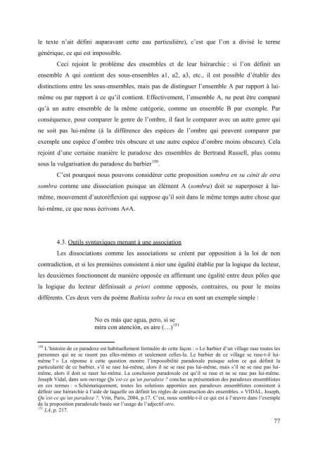 UNIVERSITÉ PARIS-SORBONNE Le paradoxe chez ... - e-Sorbonne