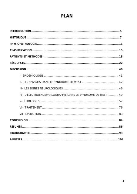 LE SYNDROME DE WEST - Faculté de Médecine et de Pharmacie ...