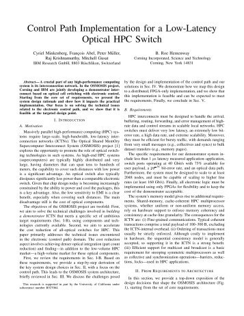 Control Path Implementation for a Low-Latency ... - ResearchGate