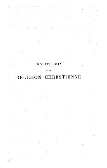 RELIGION CHRESTIENiNE - Archive ouverte UNIGE