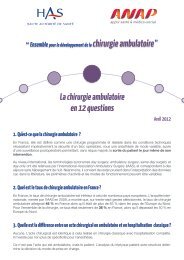 La chirurgie ambulatoire en 12 questions