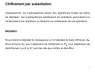 Chiffrement par substitution.