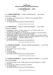 reglement examens de degres piano 17.09.02. - SMPV