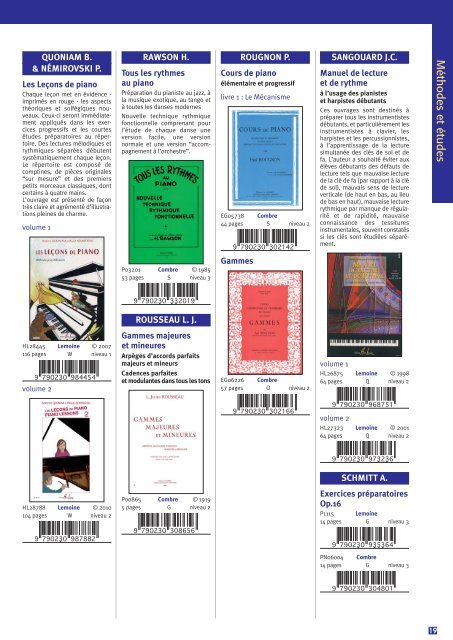 18 Le Répertoire Du Pian - 