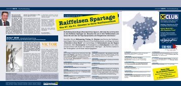 Raiffeisen Spartage Von 27. bis 31. Oktober in Ihrer Raiffeisenbank