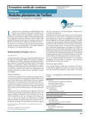 Nodules plantaires de l'enfant