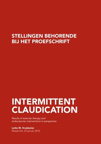 INTERMITTENT CLAUDICATION