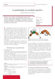 La pathologie en escalade sportive - Kinescalade.com