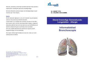 Informatieblad Bronchoscopie - Sint-Andriesziekenhuis Tielt
