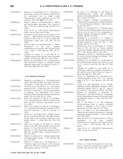 NIST-JANAF Thermochemical Tables. III. Diatomic Hydrogen Halide ...