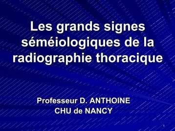 Les grands signes séméiologiques de la radiographie ... - ammppu