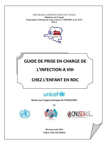 GUIDE DE PRISE EN CHARGE DE L'INFECTION A VIH ... - IATT