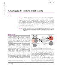 Anesthésie du patient ambulatoire
